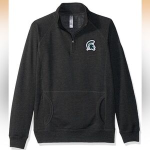 Ouray NCAA Dee-lite 1/4 Zip M Gray Pullover Sweatshirt Michigan State Spartans